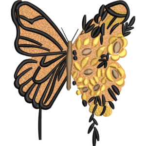 Beautiful Yellow Butterfly Design