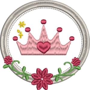 Crown With Circle Design