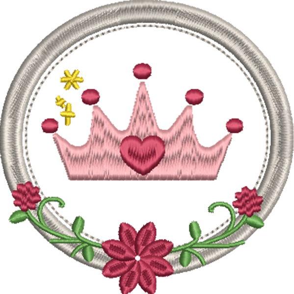 Crown With Circle Design