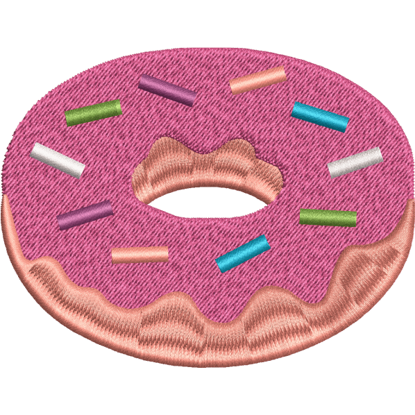 Donut Embroidery Design