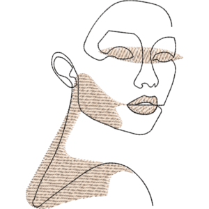 Girl Face And Body Outline