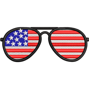 US Flag Glasses Design