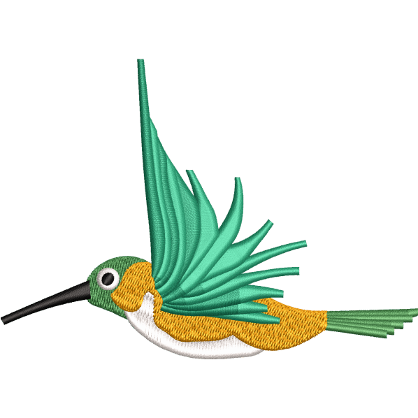 Green Wonderful Hummingbird