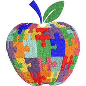 Conception de puzzle de pomme