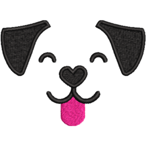Pink Tongue Dog Face