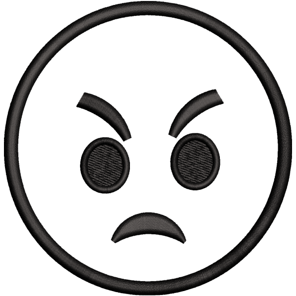 Angry Sketch Emoji Design