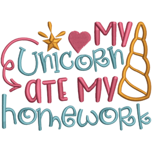 My Unicorn Text Design