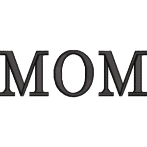 Black Word Mom Design