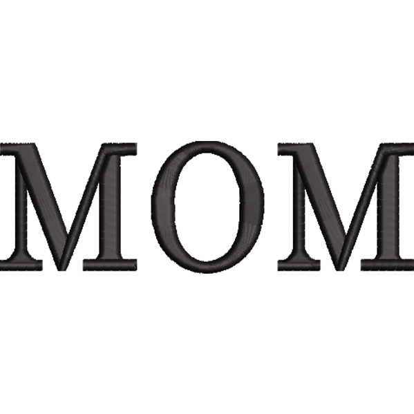 Black Word Mom Design
