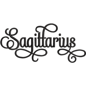 Sagittarius Word Design