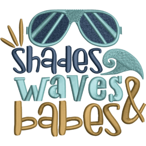 Shades Waves Text Design