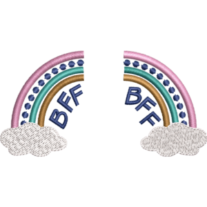 Best Friend Forever Embroidery Design