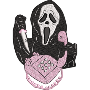 Angry Calling Ghost Embroidery Design