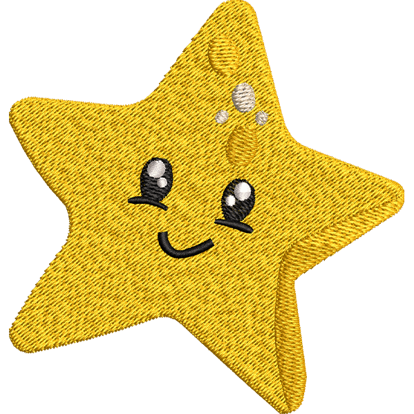 Yellow Star Fish Design