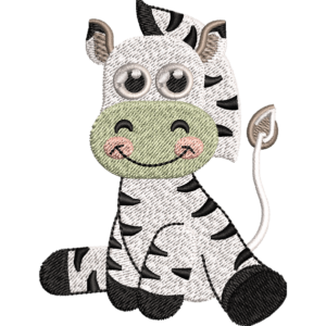 Baby Zebra Embroidery Design