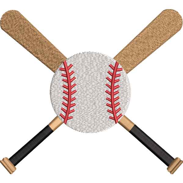 Baseball Embroidery Design