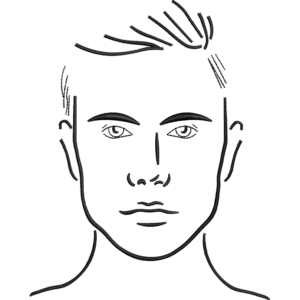 Boy Face C Outline Embroidery Design