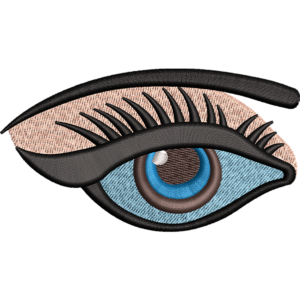 Human Eye Embroidery Design