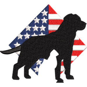 Flag With Dog Design