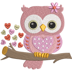 Pink Baby Owl Design