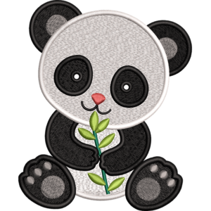 Baby Panda Eating Design