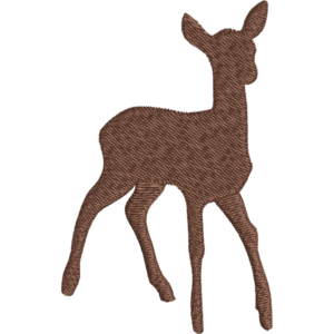 Brown baby Deer Embroidery Design