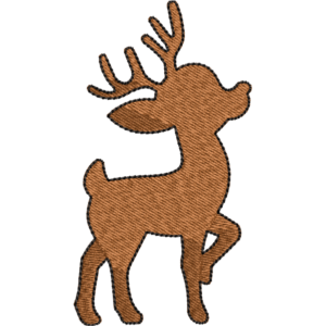 Standing baby Deer Embroidery Design