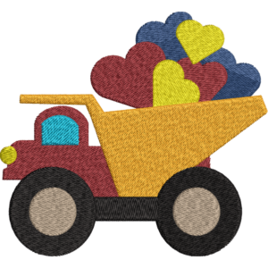 Toy Truck Embroidery Design