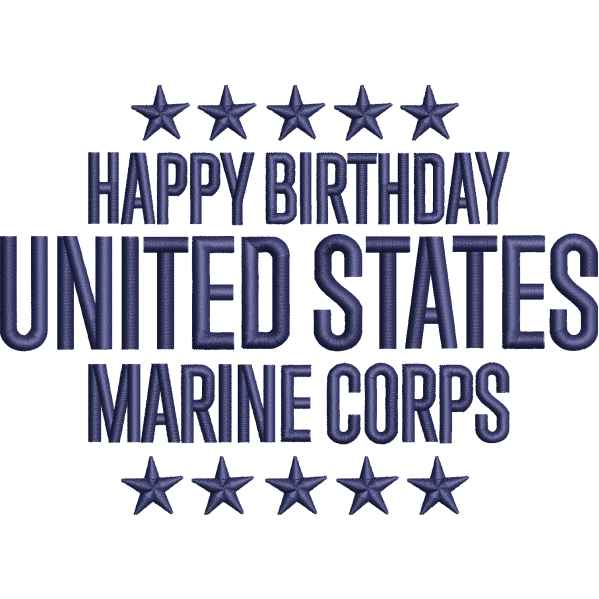 US Marine Birthday Wish Design