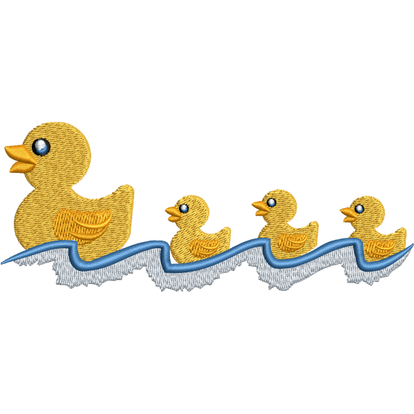 Duck With Babies Design