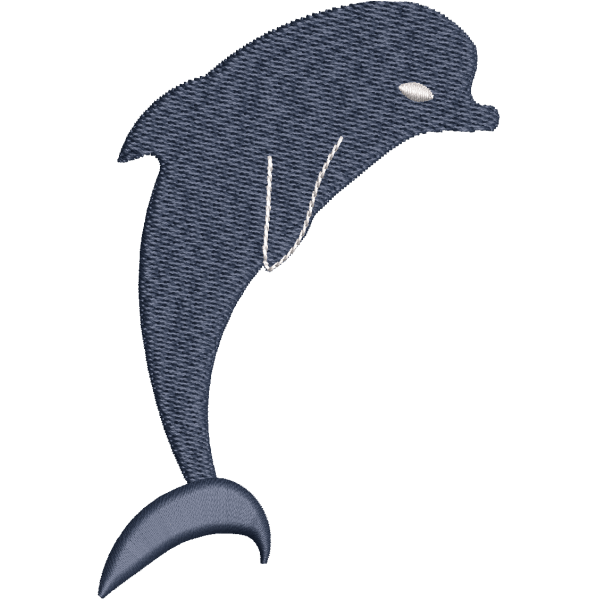 Jumping Dolphin Embroidery Design