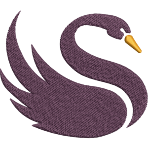 Maroon Duck Embroidery Design