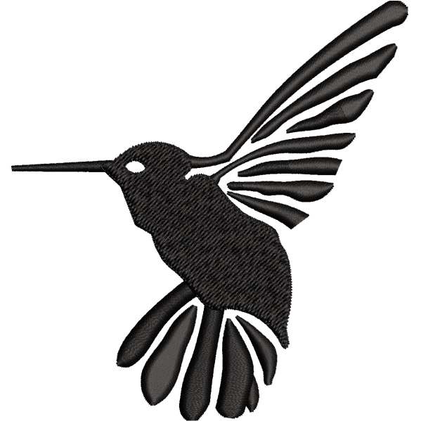 Flying Hummingbird Embroidery Design