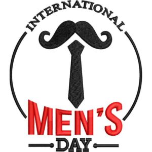 Men Day Moustache Design