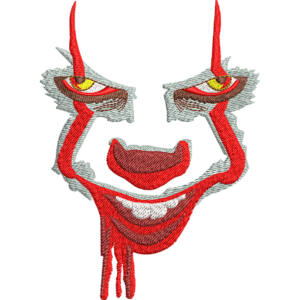 Joker Face Embroidery Design