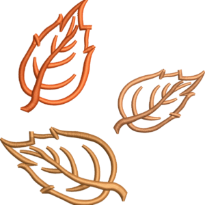 Dry Leafs Embroidery Design