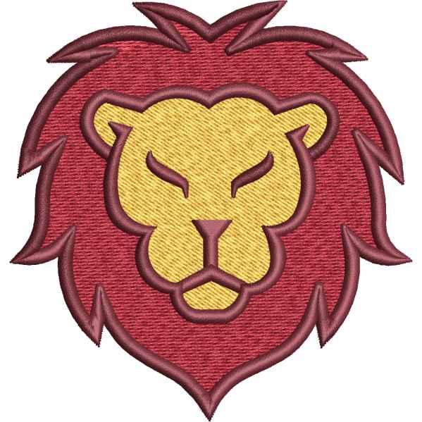 Angry Lion Face Design