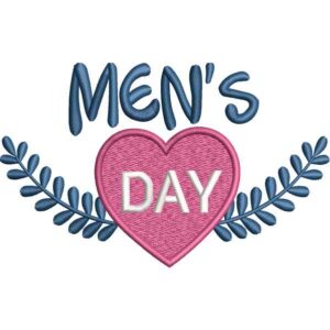 Men Day Heart Design