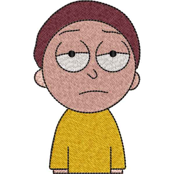 Sad Nobita Embroidery Design