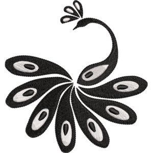 Black Peacock design