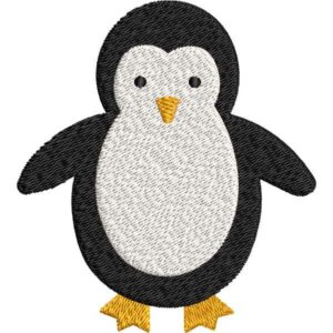 Cute Penguin Embroidery Design