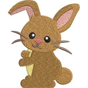 Cute Rabbit Embroidery Design