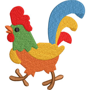 Multicolor Rooster Design