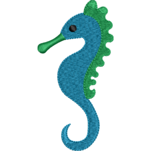 Blue Seahorse Design