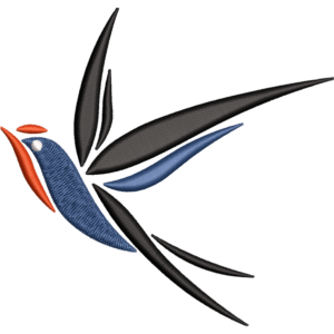 Beautiful Blue Sparrow Design