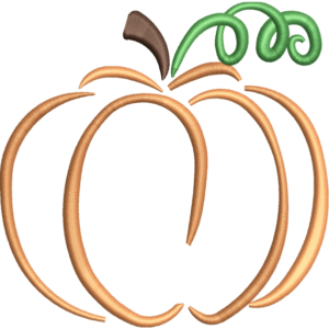 Outlined Pumpkin Design