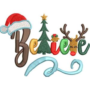 Believe Christmas Design