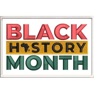 Black History Month Embroidery