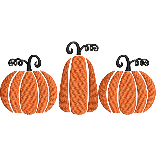 Three Pumpkins Design