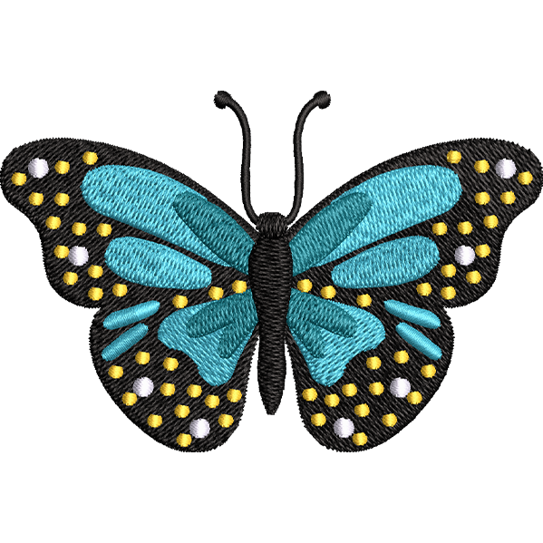 Blue Beautiful Butterfly Design